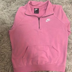 Gently used pink half zip